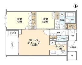 ザ・パークハウス広尾羽澤 3階 間取り図