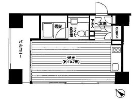 Ti-HIGASHIAZABU 401 間取り図