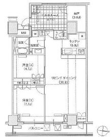 ブリリアイスト東雲キャナルコート 719 間取り図