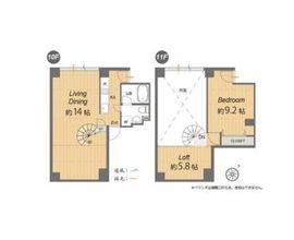 ラティオ築地 10階 間取り図
