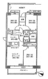 アクティ目黒駅前 2号棟 604 間取り図