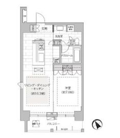 ブランシエスタ駒込 1001 間取り図