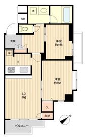 リエール若松町 403 間取り図