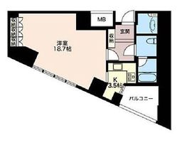 青山ザ・タワー 6階 間取り図