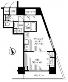 銀座レジデンス伍番館 501 間取り図