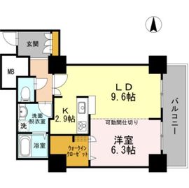 品川シーサイドビュータワー1 1807 間取り図