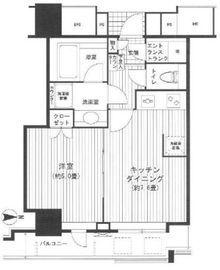 アリビオーレ神楽坂シティタワー 13階 間取り図