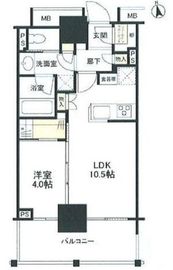 パークタワー西新宿エムズポート 2階 間取り図