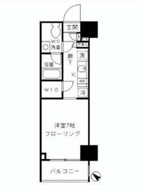 パークリュクス渋谷北参道mono 12階 間取り図