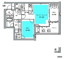 ザ・パークハウス広尾羽澤 2階 間取り図