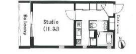 ラティエラ学芸大学 204 間取り図