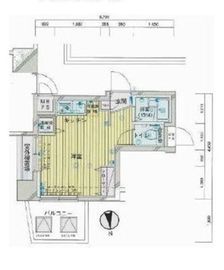 OLIO麻布十番 (オリオ麻布十番) 6階 間取り図