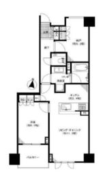 パークナード南麻布 4階 間取り図