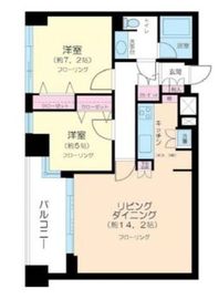 フリーディオ広尾南 2階 間取り図