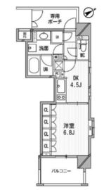 ライオンズシティ白金高輪 707 間取り図