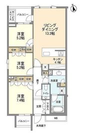 ザ・パークハウス広尾羽澤 1階 間取り図