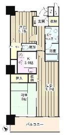 ムーンアイランドタワー 4階 間取り図