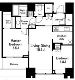 THE ROPPONGI TOKYO CLUB RESIDENCE 11階 間取り図