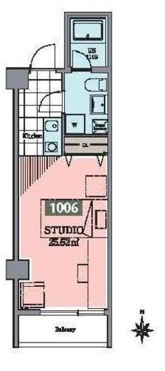 ホテル＆レジデンス六本木 1006 間取り図