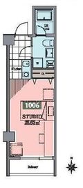 ホテル＆レジデンス六本木 1006 間取り図