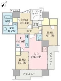 プラウドタワー東雲キャナルコート 10階 間取り図