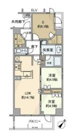 ザ・グランツ代々木参宮橋 2階 間取り図