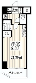 エスコート麻布十番 5階 間取り図