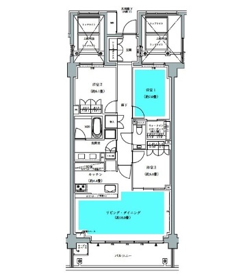 ザ・パークハウス広尾羽澤 2階 間取り図