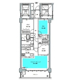 ザ・パークハウス広尾羽澤 2階 間取り図