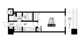 レジディア上野池之端 206 間取り図