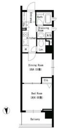 パークキューブ上野 507 間取り図