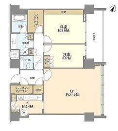 THE ROPPONGI TOKYO CLUB RESIDENCE 38階 間取り図