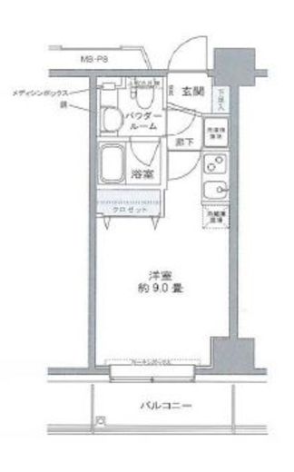 プライムアーバン豊洲 410 間取り図