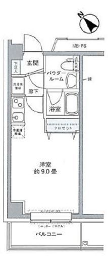プライムアーバン豊洲 309 間取り図