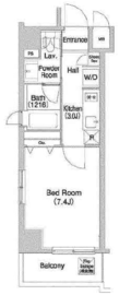 コンフォリア清澄白河トロワ 307 間取り図