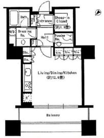 東京ツインパークス ライトウィング 21階 間取り図