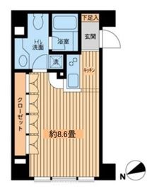 エンゼルピュア高輪 102 間取り図