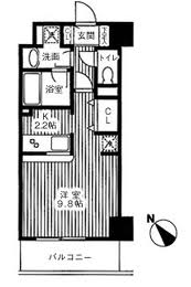 TKフラッツ渋谷 202 間取り図