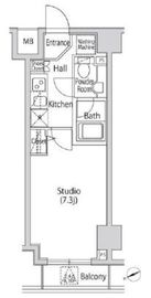 カーサスプレンディッド虎ノ門エスト 1203 間取り図