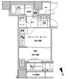 ウエストパークタワー池袋 2001 間取り図