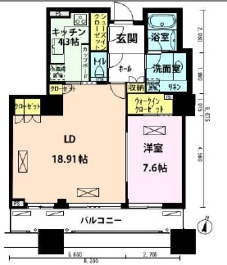 東京パークタワー 12階 間取り図