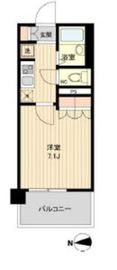 ラクアスレジデンス東新宿 805 間取り図