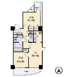 パークテラス恵比寿 1102 間取り図