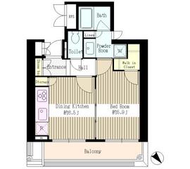 MMガーデン 508 間取り図