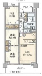 プラウド駒場 5階 間取り図