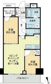 ザ・パークハウス新宿タワー 18階 間取り図