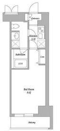 エスティメゾン東新宿 408 間取り図