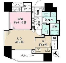 ザ・パークハウス新宿御苑西 11階 間取り図