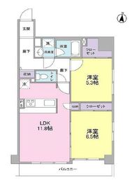 ボヌール都立大学弐番館 106 間取り図