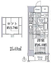 ミュゼ南麻布 202 間取り図